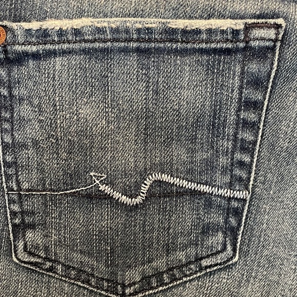 7 for all Mankind Stretch Blue Bootcut Jeans Women’s Size 30 - Picture 7 of 9
